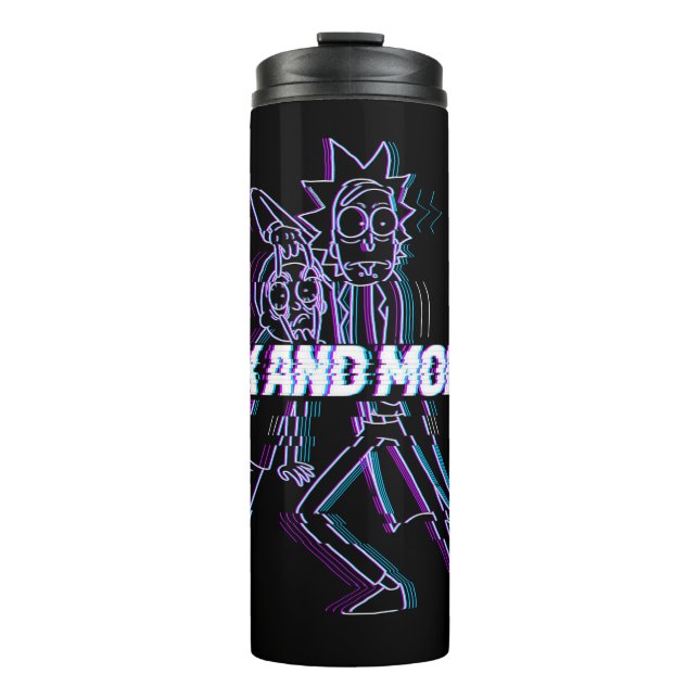 RICK AND MORTY™ | Glitched Rick And Morty Thermal Tumbler (Front)