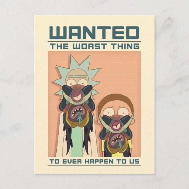 RICK AND MORTY™ | Glorzo Wanted Poster Invitation Postcard (Front)