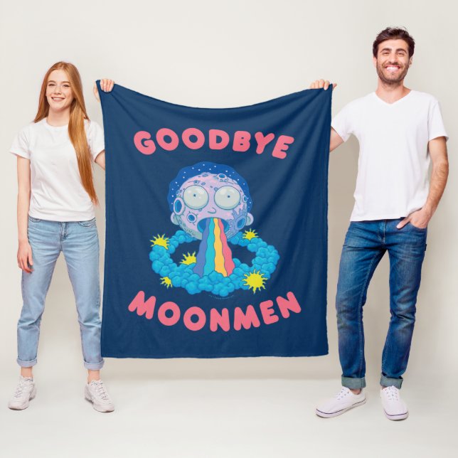 RICK AND MORTY™ | Goodbye Moonmen Fleece Blanket (In Situ)