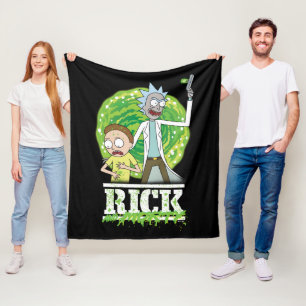 RICK AND MORTY™   Green Splash Fleece Blanket