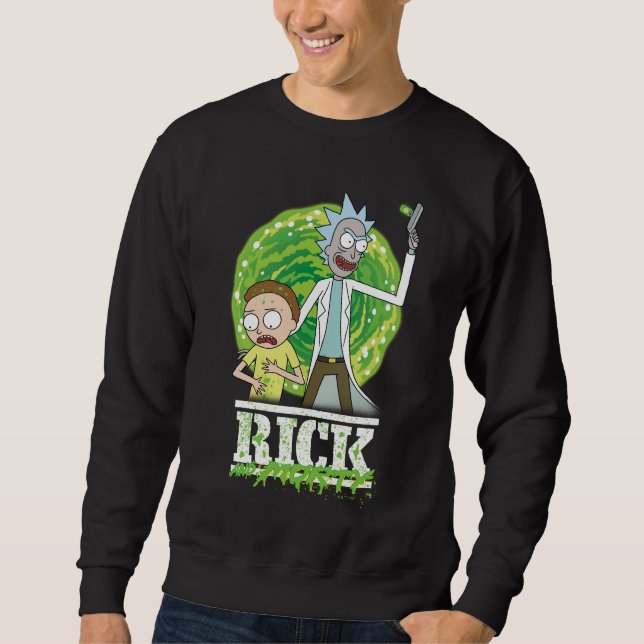 RICK AND MORTY™ | Green Splash Sweatshirt (Front)