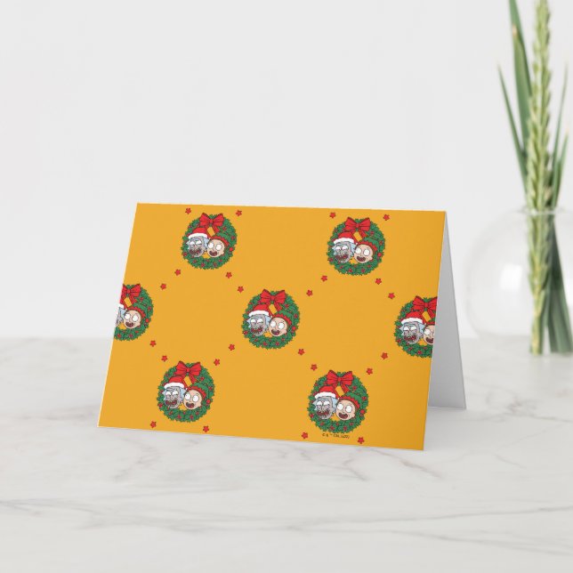 Rick and Morty | Holiday Wreath Pattern (Front)