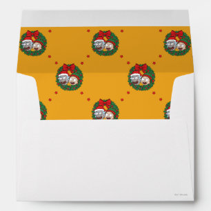 Rick and Morty   Holiday Wreath Pattern Envelope