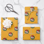 Rick and Morty | Holiday Wreath Pattern Wrapping Paper Sheet<br><div class="desc">Celebrate Rickmas with this festive pattern featuring Rick and Morty in a holiday wreath!</div>