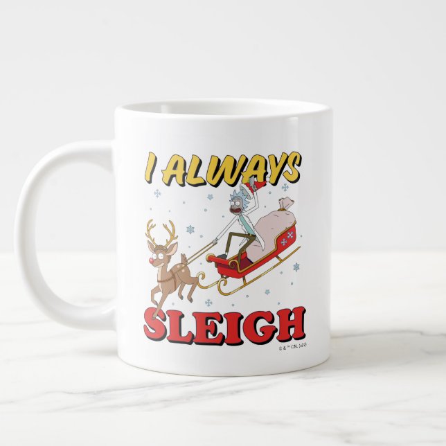 Rick and Morty | I Always Sleigh Large Coffee Mug (Left)