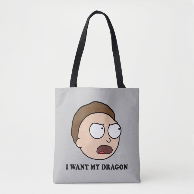 RICK AND MORTY™ | I Want My Dragon Tote Bag (Front)