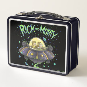 RICK AND MORTY™   Illustrated Space Flight Graph Metal Lunch Box