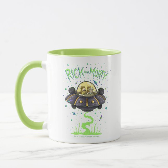 RICK AND MORTY™ | Illustrated Space Flight Graphic Mug (Left)