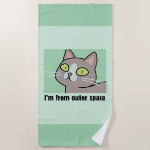 RICK AND MORTY™   I'm From Outer Space Beach Towel