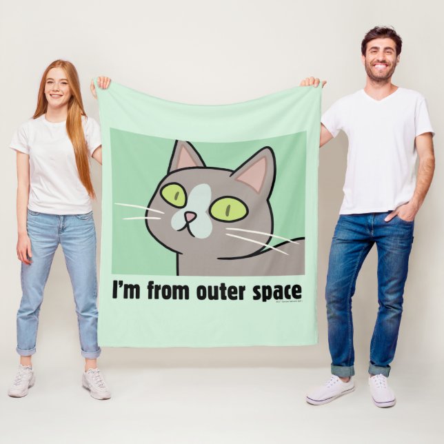 RICK AND MORTY™ | I'm From Outer Space Fleece Blanket (In Situ)