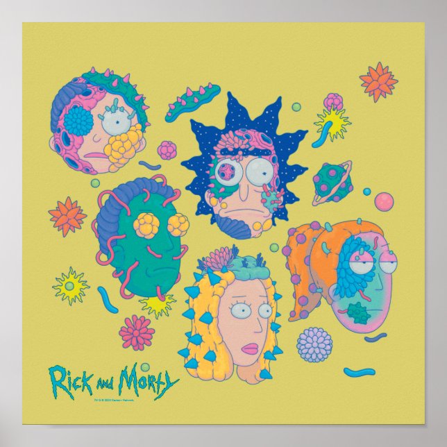 RICK AND MORTY™ | Infected Smith Family Pattern Poster (Front)