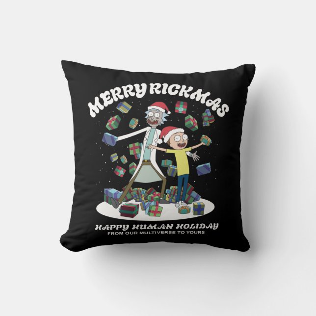 Rick and Morty | Merry Rickmas Presents Cushion (Front)