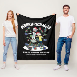 Rick and Morty   Merry Rickmas Presents Fleece Blanket
