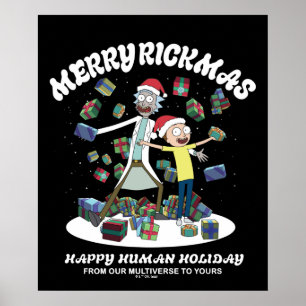 Rick and Morty Merry Rickmas Presents Poster