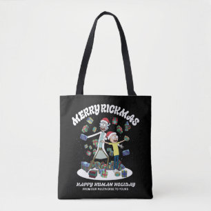 Rick and Morty Merry Rickmas Presents Tote Bag