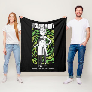 RICK AND MORTY™   Morty Hugging Rick Fleece Blanket