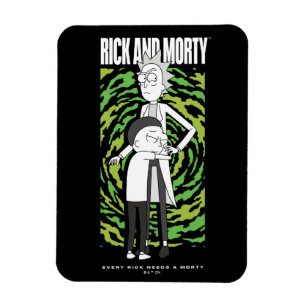 RICK AND MORTY™   Morty Hugging Rick Magnet