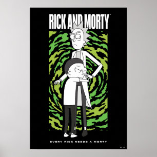 RICK AND MORTY™ Morty Hugging Rick Poster