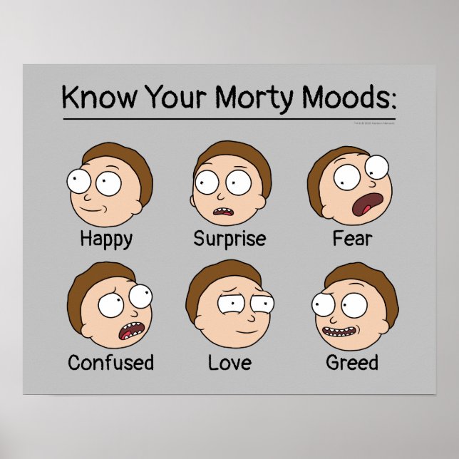 RICK AND MORTY™ | Morty's Moods Poster (Front)
