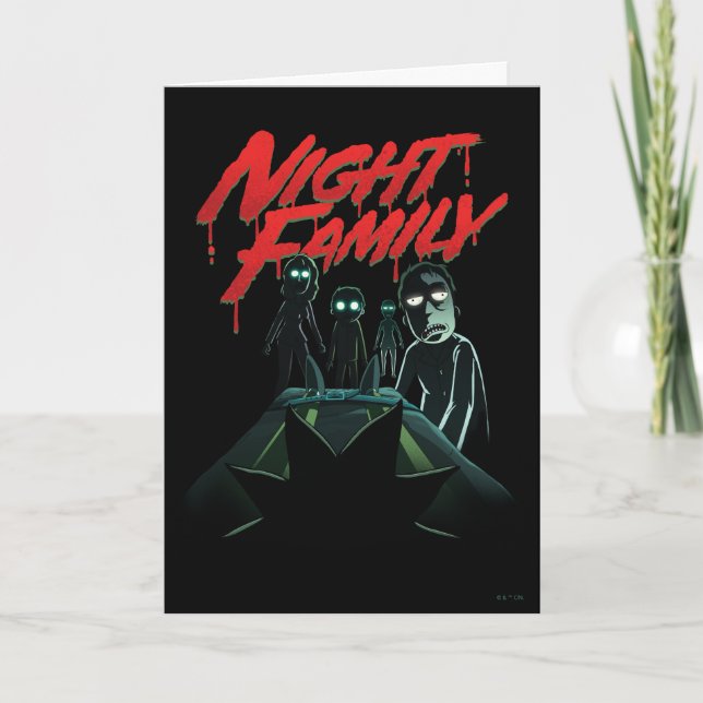 RICK AND MORTY™ | Night Family Card (Front)