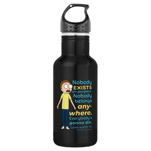 RICK AND MORTY™ | Nobody Exists On Purpose 532 Ml Water Bottle (Front)