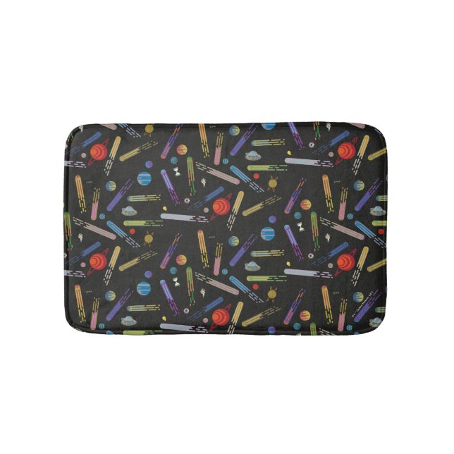 RICK AND MORTY™ | Outer Space Comet Pattern Bath Mat (Front)