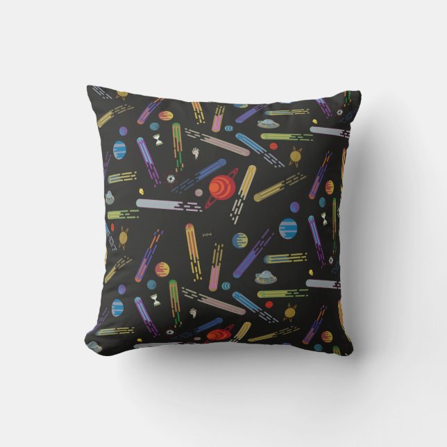 RICK AND MORTY™ | Outer Space Comet Pattern Cushion (Front)