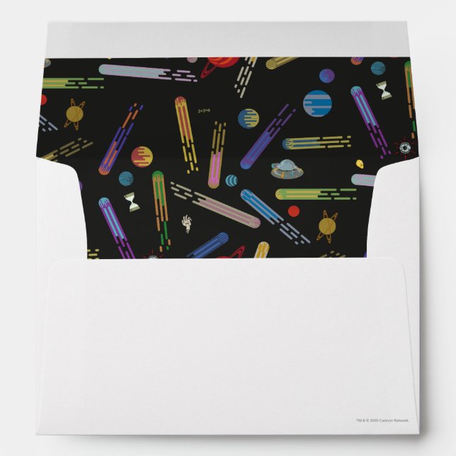 RICK AND MORTY™ | Outer Space Comet Pattern Envelope (Back (Bottom))