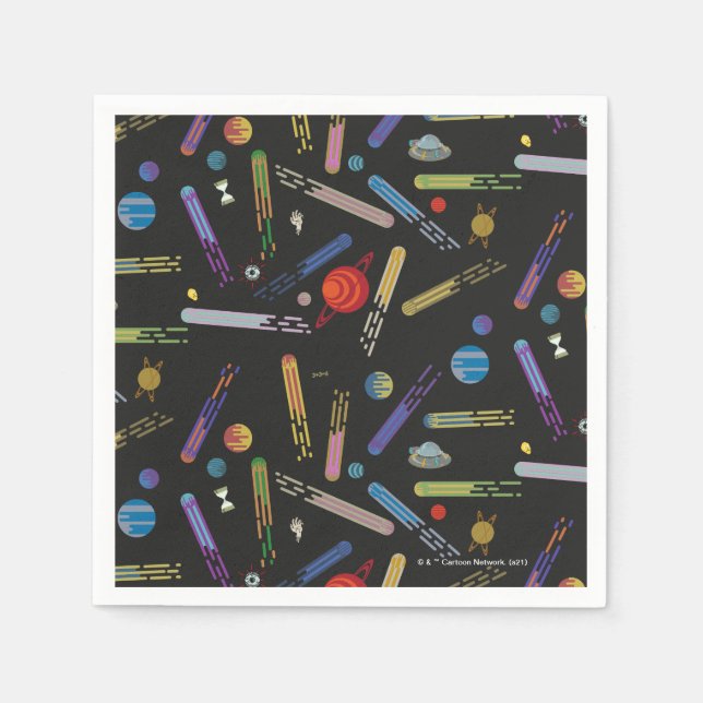 RICK AND MORTY™ | Outer Space Comet Pattern Napkin (Front)