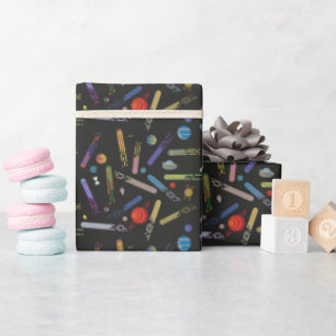 RICK AND MORTY™   Outer Space Comet Pattern Wrapping Paper