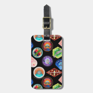 RICK AND MORTY™ Outer Space Patches Pattern Luggage Tag