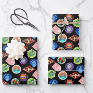 RICK AND MORTY™   Outer Space Patches Pattern Wrapping Paper Sheet
