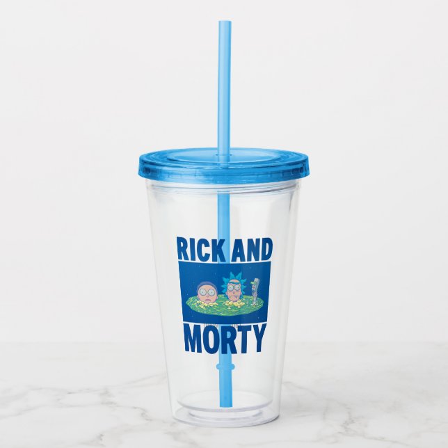 RICK AND MORTY™ | Peeking Through Portal Acrylic Tumbler (Front)