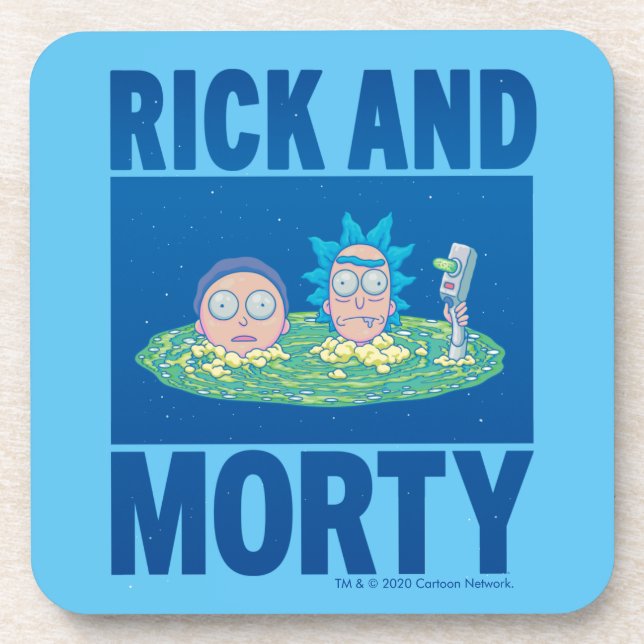 RICK AND MORTY™ | Peeking Through Portal Coaster (Front)