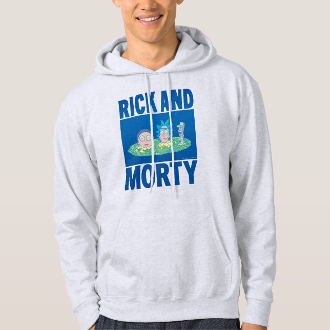 RICK AND MORTY™ | Peeking Through Portal Hoodie (Front)
