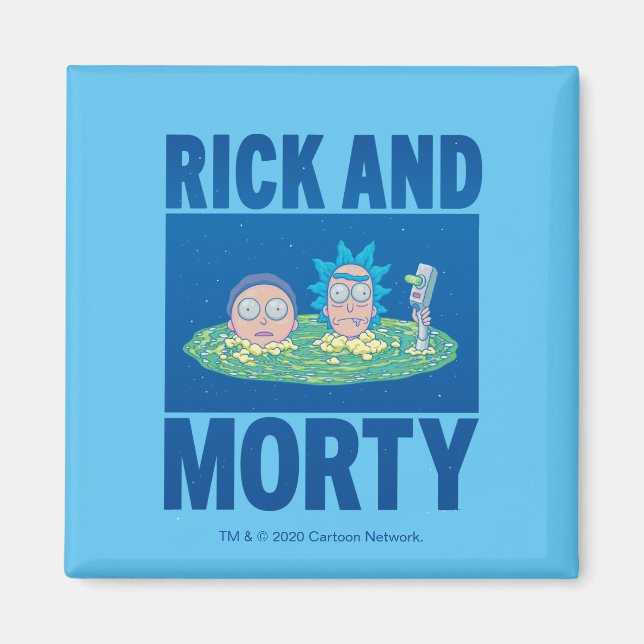 RICK AND MORTY™ | Peeking Through Portal Magnet (Front)