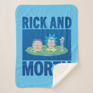 RICK AND MORTY™   Peeking Through Portal Sherpa Blanket