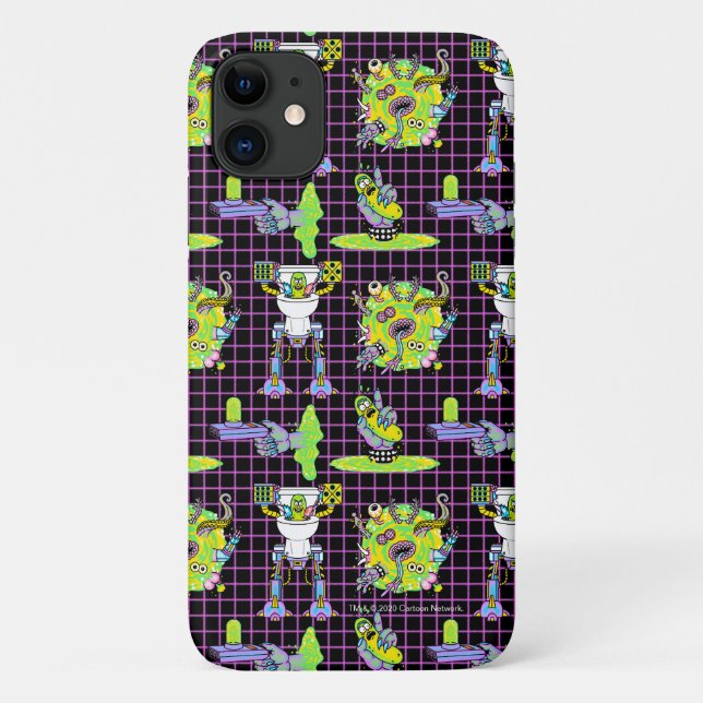 RICK AND MORTY™ | Pickle Rick Portal Pattern Case-Mate iPhone Case (Back)