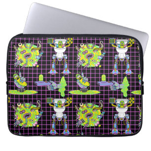 RICK AND MORTY™ Pickle Rick Portal Pattern Laptop Sleeve