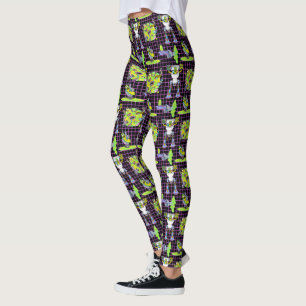 RICK AND MORTY™   Pickle Rick Portal Pattern Leggings