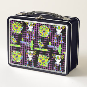 RICK AND MORTY™ Pickle Rick Portal Pattern Metal Lunch Box