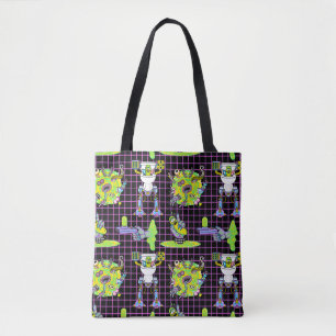 RICK AND MORTY™   Pickle Rick Portal Pattern Tote Bag