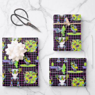 RICK AND MORTY™   Pickle Rick Portal Pattern Wrapping Paper Sheet