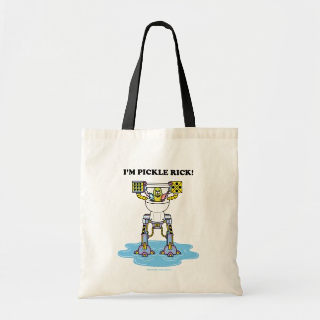 RICK AND MORTY™ | Pickle Rick Toilet Mech Tote Bag (Front)