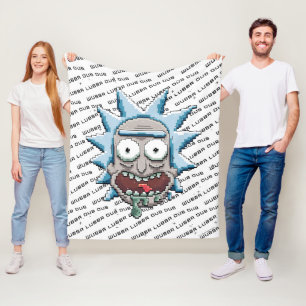 RICK AND MORTY™   Pixelverse Rick Drooling Head Fleece Blanket