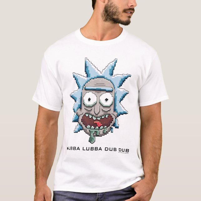 RICK AND MORTY™ | Pixelverse Rick Drooling Head T-Shirt (Front)