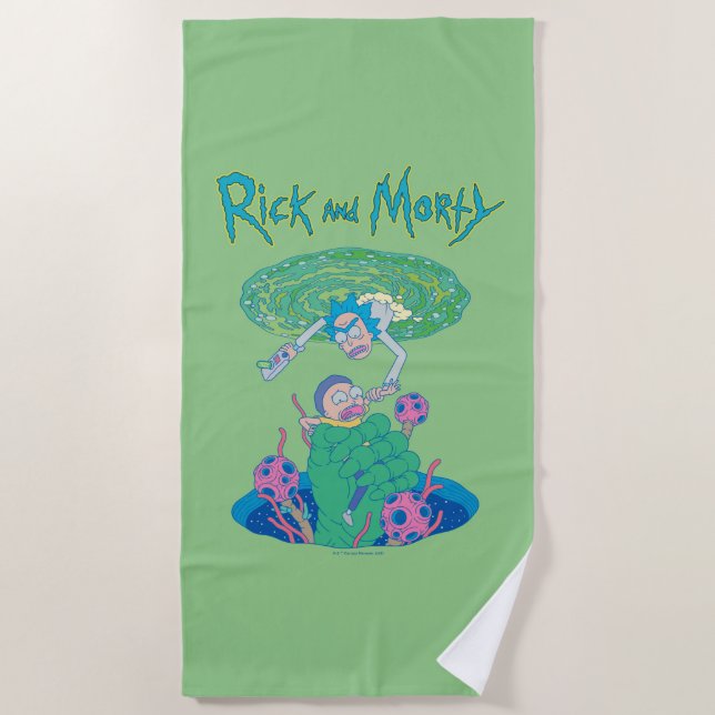 RICK AND MORTY™ | Portal Rescue Beach Towel (Front)