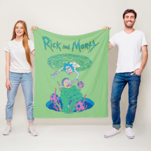 RICK AND MORTY™   Portal Rescue Fleece Blanket