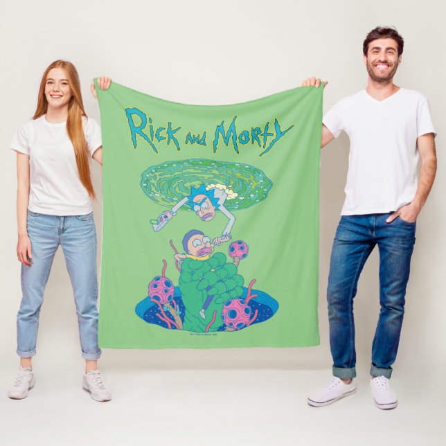 RICK AND MORTY™ | Portal Rescue Fleece Blanket (In Situ)