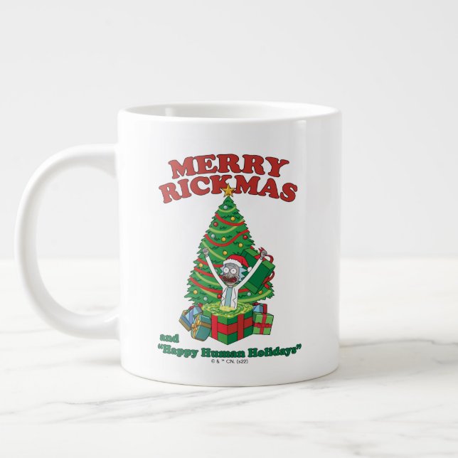 Rick and Morty | Portal Rick Merry Rickmas Large Coffee Mug (Left)